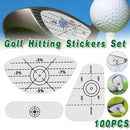 100 Golf Club Face Impact Stickers, 3 Types