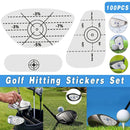 100 Golf Club Face Impact Stickers, 3 Types
