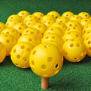 50PCS Plastic Whiffle Airflow Hollow Golf Practice Training Balls Golf Sport