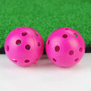 50PCS Plastic Whiffle Airflow Hollow Golf Practice Training Balls Golf Sport
