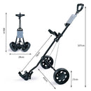 Foldable Aluminum Golf Push Pull Trolley Cart Lightweight Buggy for Easy Transport