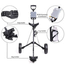 Foldable Aluminum Golf Push Pull Trolley Cart Lightweight Buggy for Easy Transport