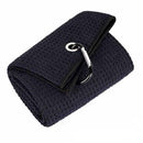 Golf Towel Waffle Cotton Sports Cleaning Cloth with Carabiner Clip