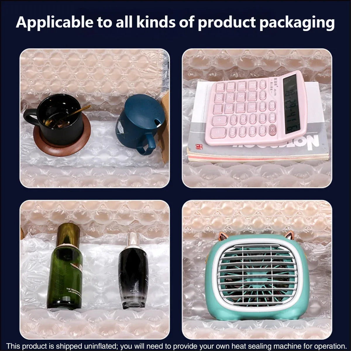 Bubble Wrap Roll Shock Absorbent Cushion Packaging Clear for Shipping Protection