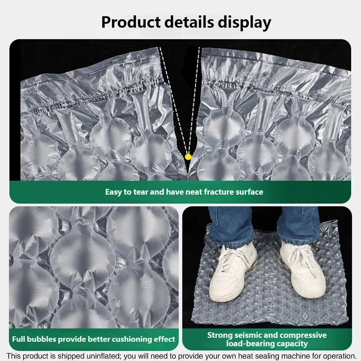 Bubble Wrap Roll Shock Absorbent Cushion Packaging Clear for Shipping Protection