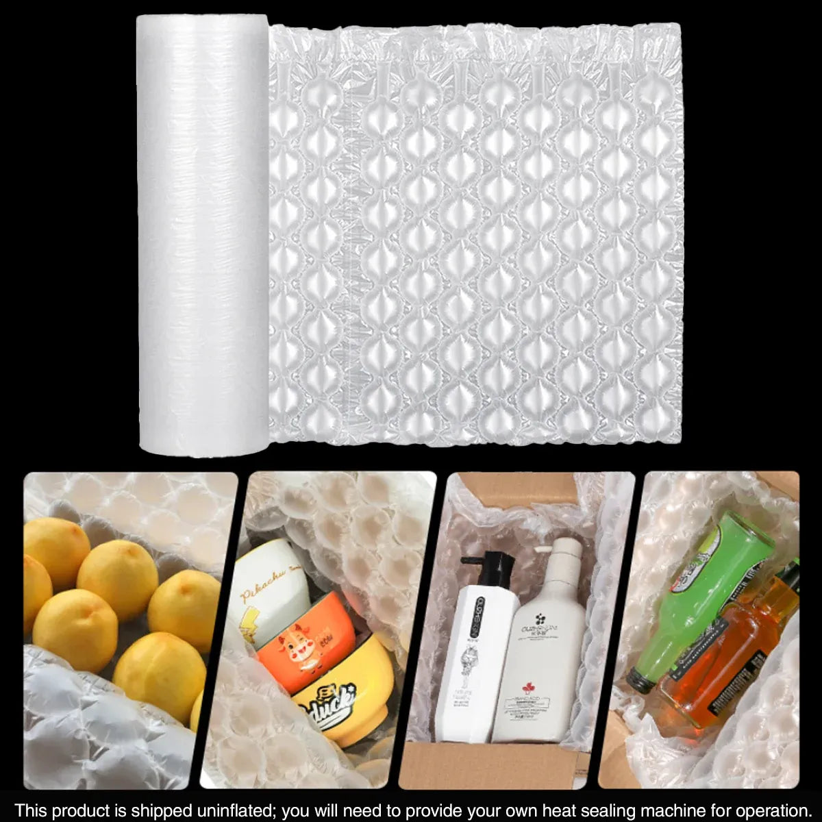 Bubble Wrap Roll Shock Absorbent Cushion Packaging Clear for Shipping Protection