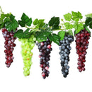 10Pcs Lifelike Artificial Grapes Decorative Fake Fruit for Weddings & Decor - Purple