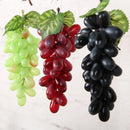 10Pcs Lifelike Artificial Grapes Decorative Fake Fruit for Weddings & Decor - Purple