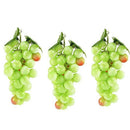 10Pcs Lifelike Artificial Grapes Decorative Fake Fruit for Weddings & Decor - Purple