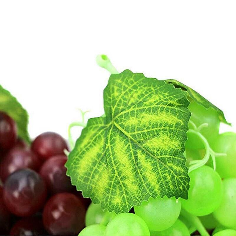 10Pcs Lifelike Artificial Grapes Decorative Fake Fruit for Weddings & Decor - Purple