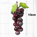 10Pcs Lifelike Artificial Grapes Decorative Fake Fruit for Weddings & Decor - Purple