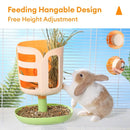 Rabbit Hay Rack Feeder Hay Bowl Food Container Anti Waste Easy Clean Durable