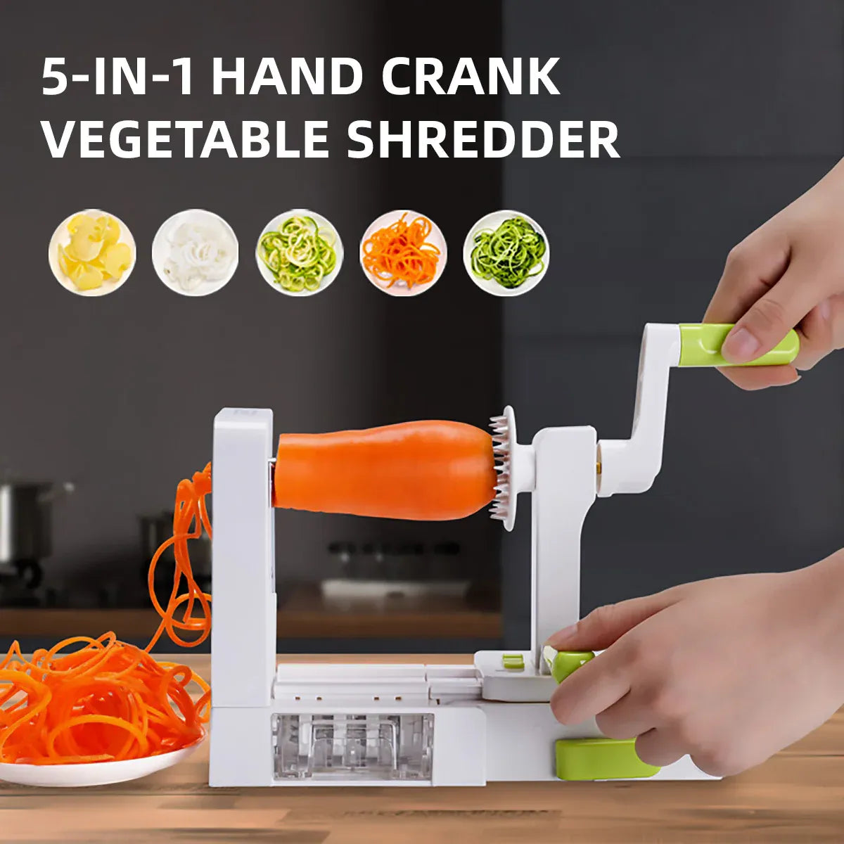 Multi Functional Manual Vegetable Cutter Shredded Kitchen Hand Cranking Grater