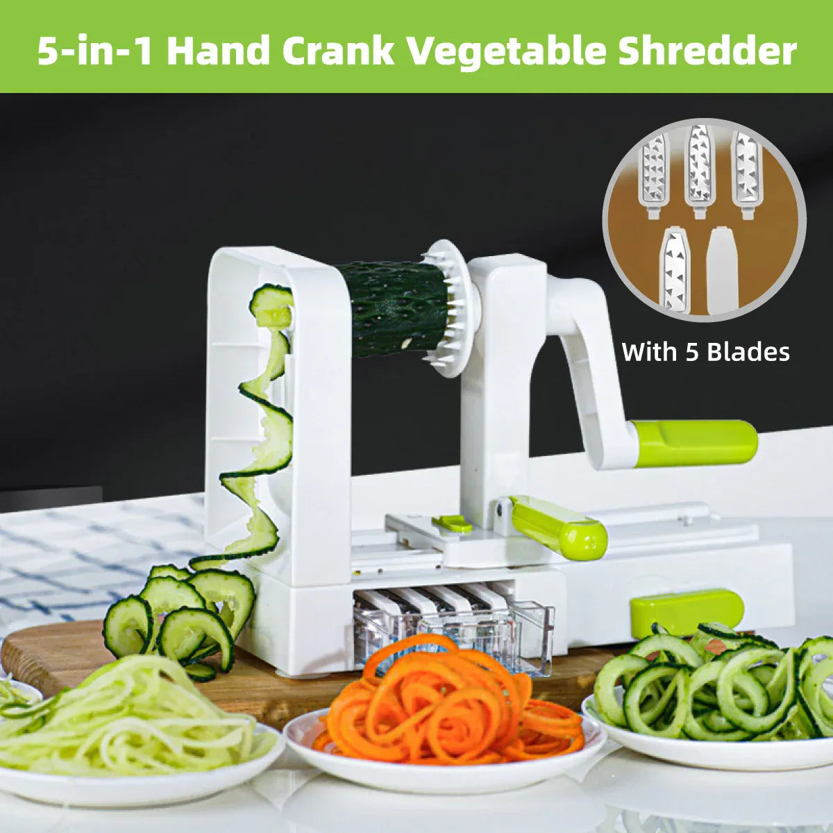 Multi Functional Manual Vegetable Cutter Shredded Kitchen Hand Cranking Grater