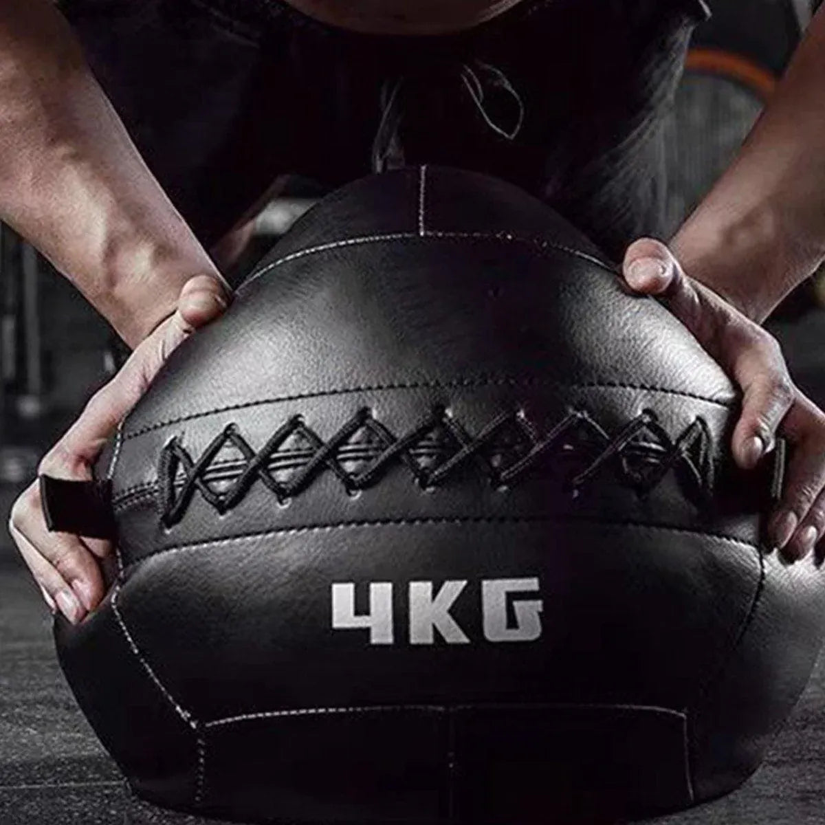 Non-Elastic Soft Squat Wall Ball for Solid Gravity and Balance Training Workouts - 3kg