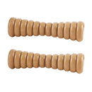 Wooden Foot Massage Roller Stick Manual Massager Tool for Feet Legs Arms - 18.5x4x4cm-2pcs