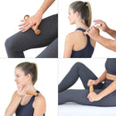 Wooden Foot Massage Roller Stick Manual Massager Tool for Feet Legs Arms - 18.5x4x4cm-2pcs