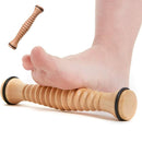 Wooden Foot Massage Roller Stick Manual Massager Tool for Feet Legs Arms - 18.5x4x4cm-2pcs