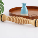 Wooden Foot Massage Roller Stick Manual Massager Tool for Feet Legs Arms - 18.5x4x4cm-2pcs