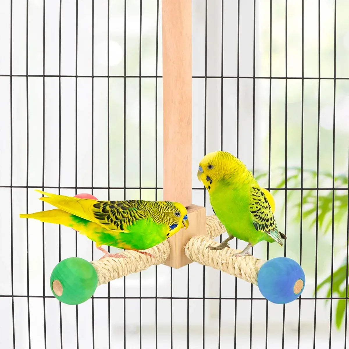 Parrot Toy Rotating Station Stand for Parrots Cockatiel Bird For Small Birds