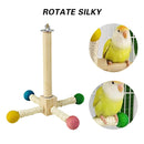 Parrot Toy Rotating Station Stand for Parrots Cockatiel Bird For Small Birds