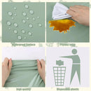 6pcs Green Disposable Tablecloths for Party and Event Decorations Table Covers