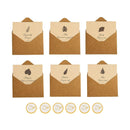 6pcs Retro Greeting Cards with Envelopes Simple Vintage Design for All Occasions
