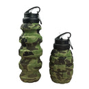 Plastic Grenade Water Bottle Silicone Riding Sports Kettle Retractable Folding Water Bottle