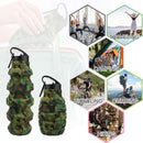 Plastic Grenade Water Bottle Silicone Riding Sports Kettle Retractable Folding Water Bottle