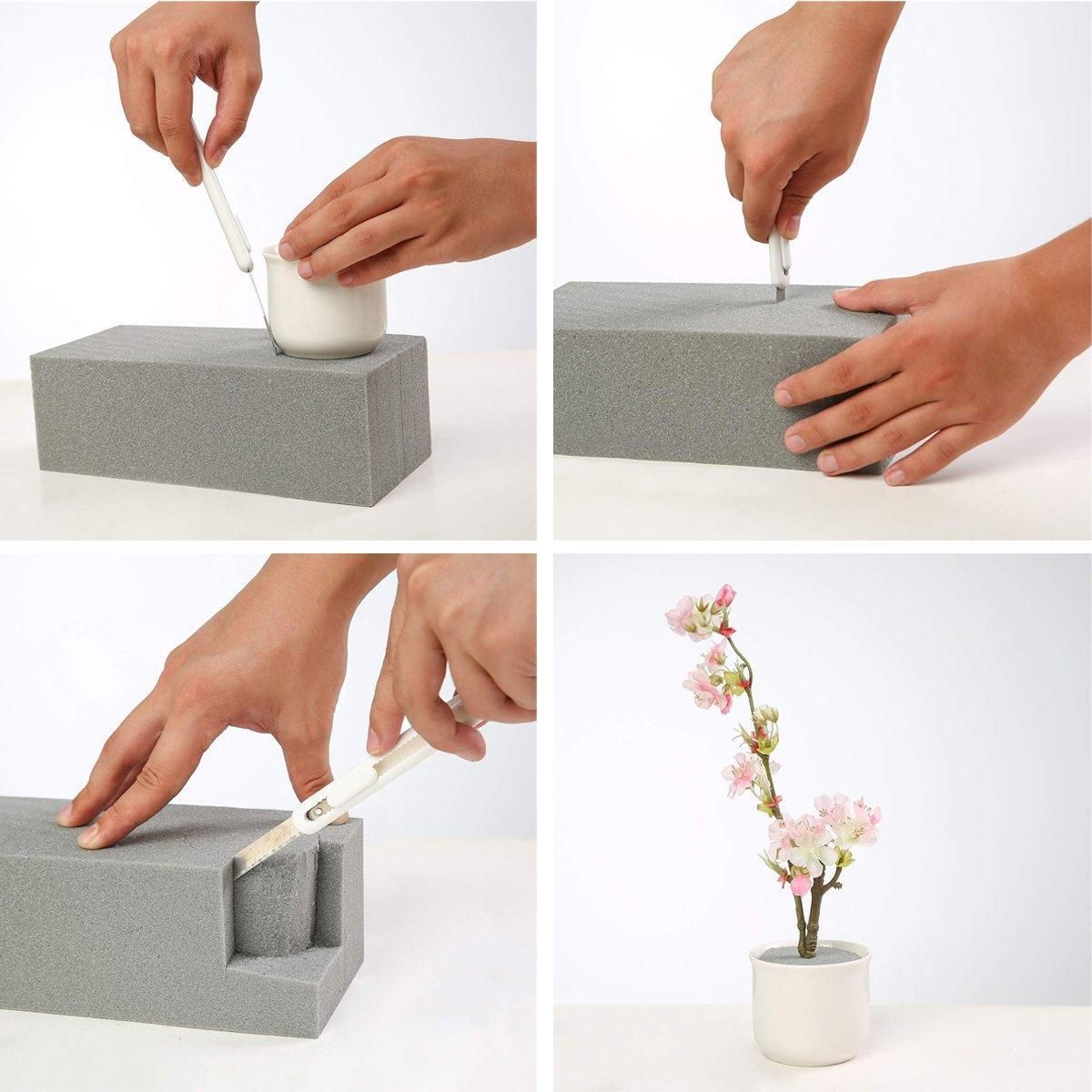Floral Foam Blocks for Dry Wet Artificial Flower Arrangements Florist Supplies - Dry 2PCS