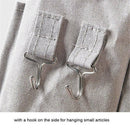 Hanging Bedside Storage Caddy with Pockets for Bunk Bed Dorm Couch Organizing - Grey Triangle