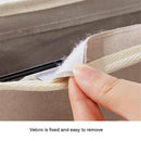 Hanging Bedside Storage Caddy with Pockets for Bunk Bed Dorm Couch Organizing - Grey Triangle