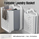 Household Foldable Dirty Clothes Basket Wall Mounted for Bathroom Storage
