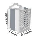 Household Foldable Dirty Clothes Basket Wall Mounted for Bathroom Storage