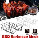 Barbecue Grill Net Outdoor BBQ Rack Cooking Basket Baking Tool Picnic Camping - Silver