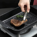 Barbecue Baking Pan Carbon Steel Non Stick Rectangular Grill Tray for Oven BBQ