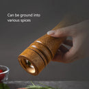 Wooden Pepper Grinder Pepper Mill Set Manual Home Salt Pepper Powder Bottle ﻿ - 8inch