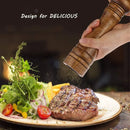 Wooden Pepper Grinder Pepper Mill Set Manual Home Salt Pepper Powder Bottle ﻿ - 8inch