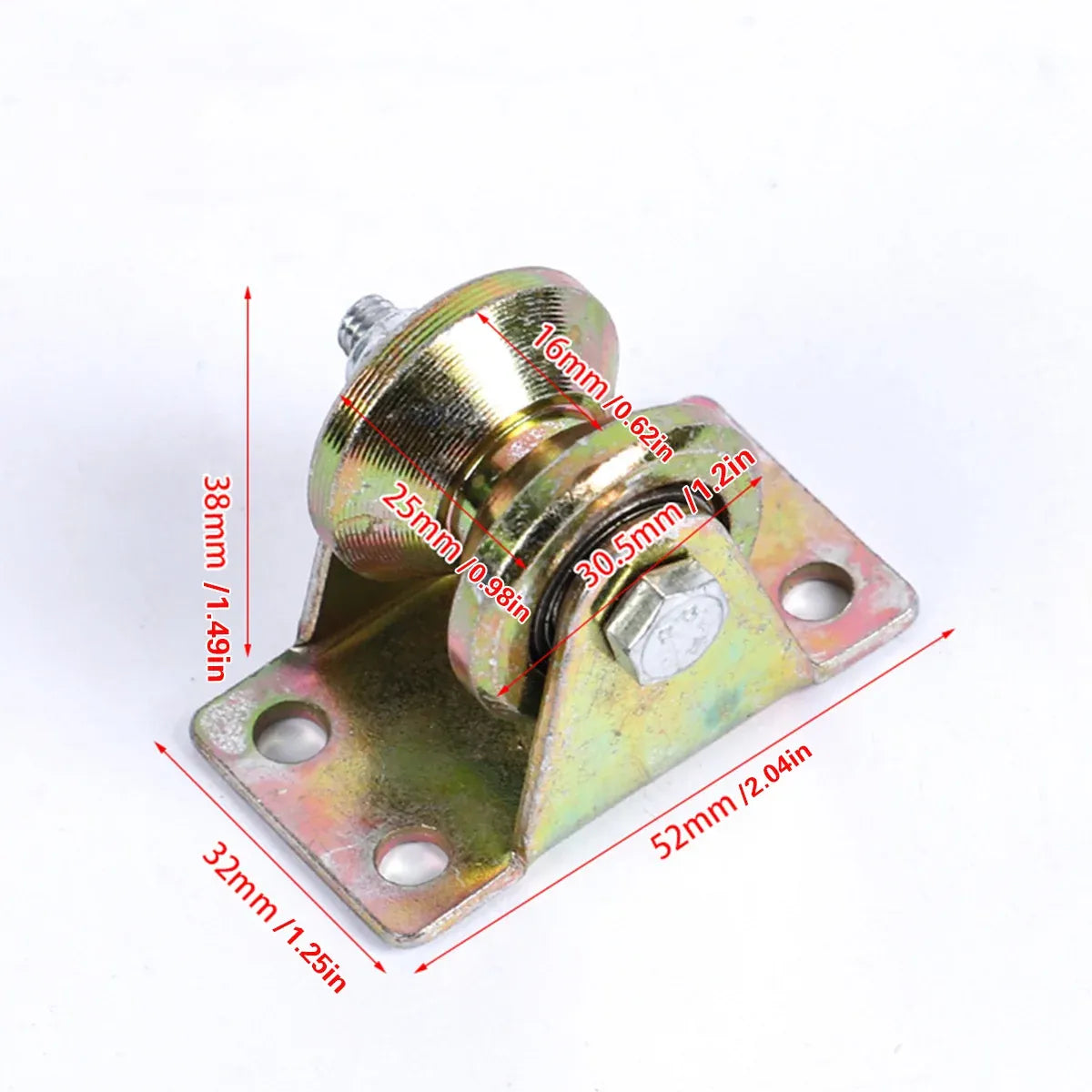 4PCS V-Type Track Wheel Guide Wheel with Bracket Pulley Sturdy Cold-rolled Steel