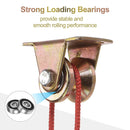 4PCS V-Type Track Wheel Guide Wheel with Bracket Pulley Sturdy Cold-rolled Steel
