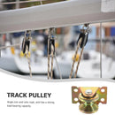 4PCS V-Type Track Wheel Guide Wheel with Bracket Pulley Sturdy Cold-rolled Steel