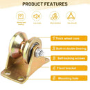 4PCS V-Type Track Wheel Guide Wheel with Bracket Pulley Sturdy Cold-rolled Steel