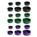 5x Felt Planting Bag Round Vegetable Garden Flower Seedling Grow Bags for Plants - Black-30*20cm