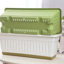 Plastic Flower Pot Set 6PCS Rectangular Planter Box Balcony Garden Vegetable Pot