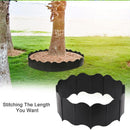 20PCS Garden Edging Fence Decorative Plastic Lawn Border Panels Landscaping - Black