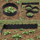 20PCS Garden Edging Fence Decorative Plastic Lawn Border Panels Landscaping - Black