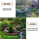 20PCS Garden Edging Fence Decorative Plastic Lawn Border Panels Landscaping - Green