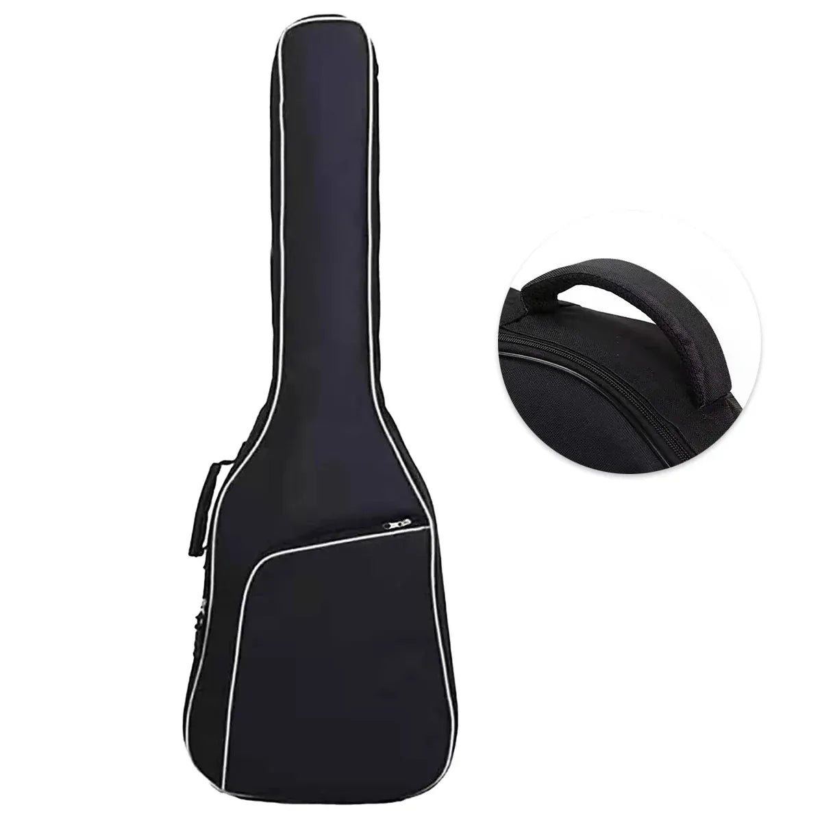 Electric Bass Guitar Bag Padded Backpack Cotton Shoulder Case Thick Protection