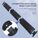 5 Hangers Guitar Wall Stand with Adjustable Aluminium Alloy Rail Black