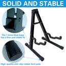 Folding Double Guitar Stand Floor Rack Electric Acoustic Bass Gig Holder Mount